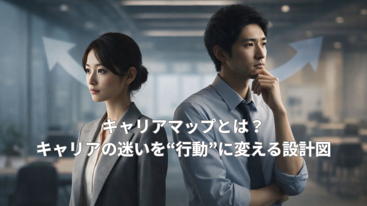 キャリアマップで将来を設計するビジネスイメージ