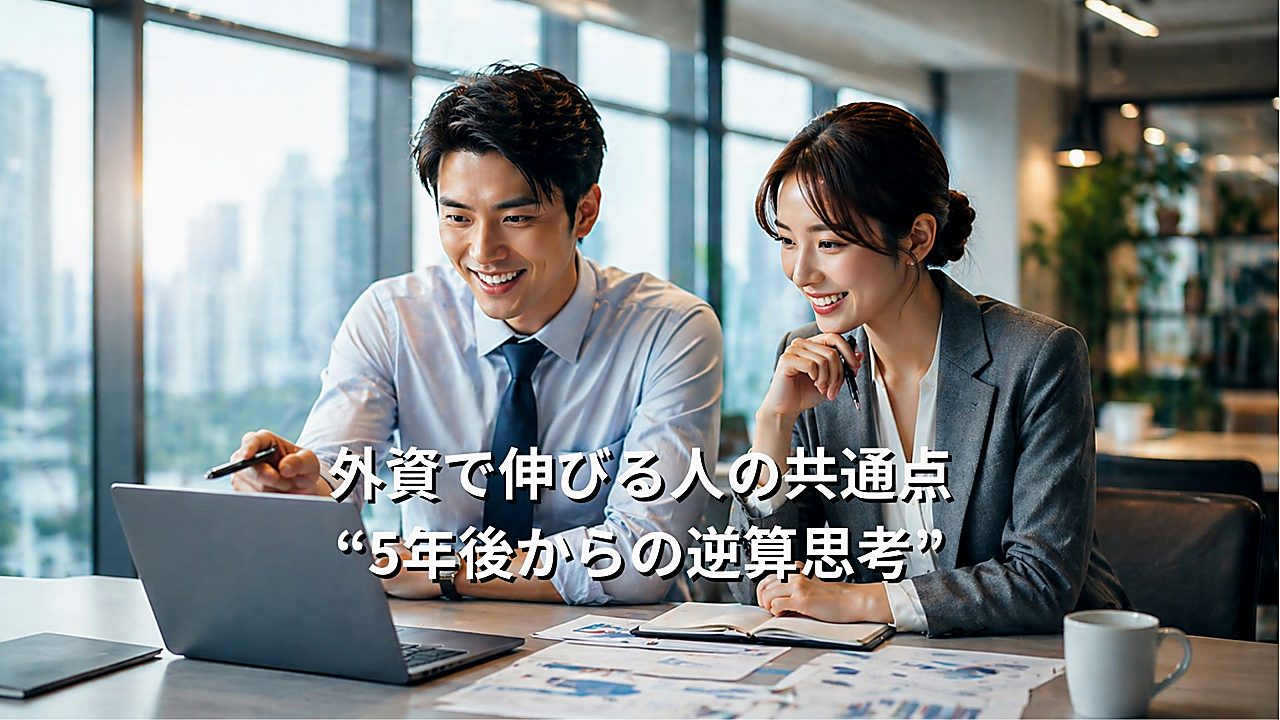 外資で伸びる人の共通点である5年後からの逆算思考を実践するビジネスパーソン