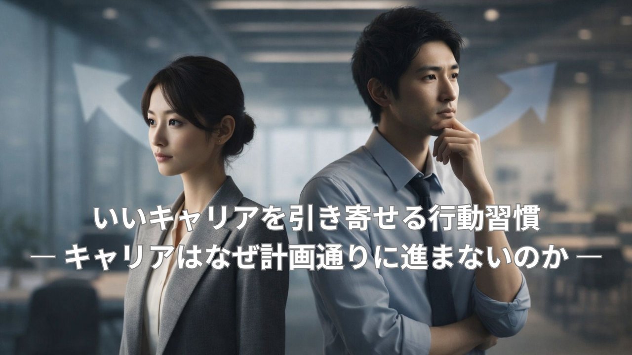 キャリアは計画通りに進まないことを考えるビジネスパーソンの男女