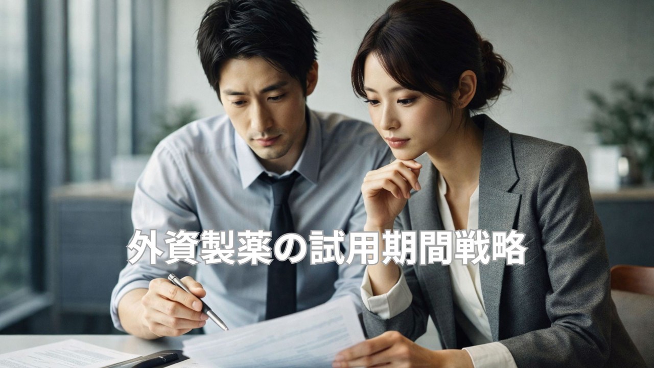 外資製薬の試用期間を成功させる90日戦略を考えるビジネスパーソン
