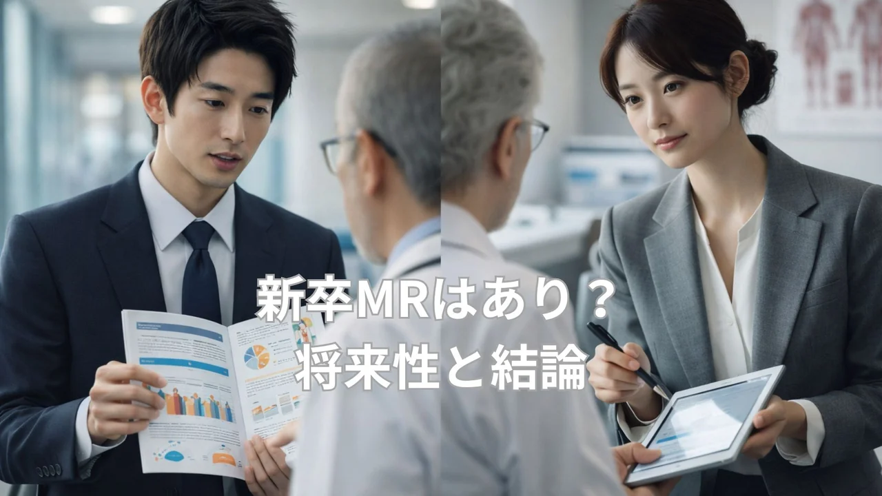 MRが医師に医薬品情報を説明している場面