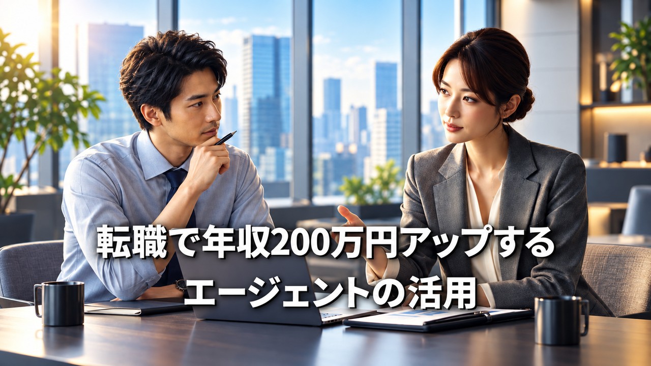転職で年収200万円アップするための転職エージェント活用方法